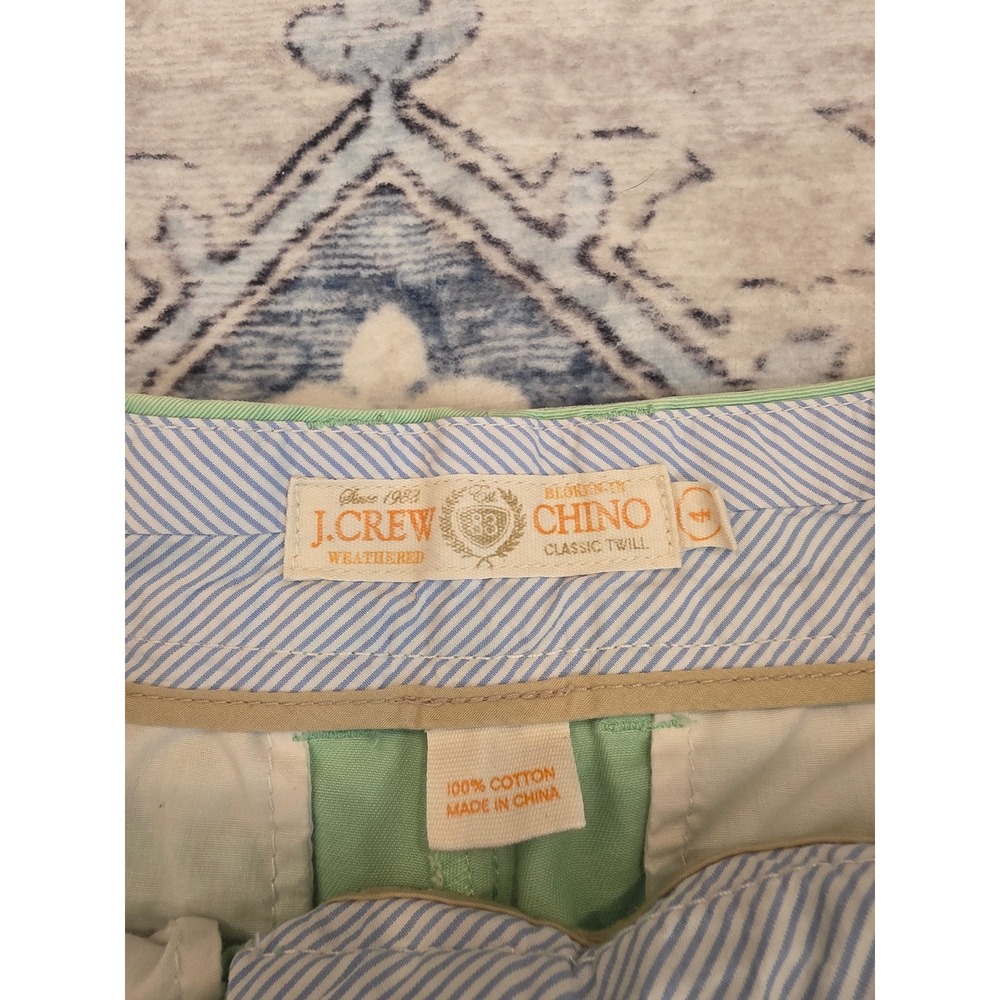 J. Crew Women's Size 4 Chino Green and Blue 100% Cotton Shorts Bundle - Picture 3 of 4